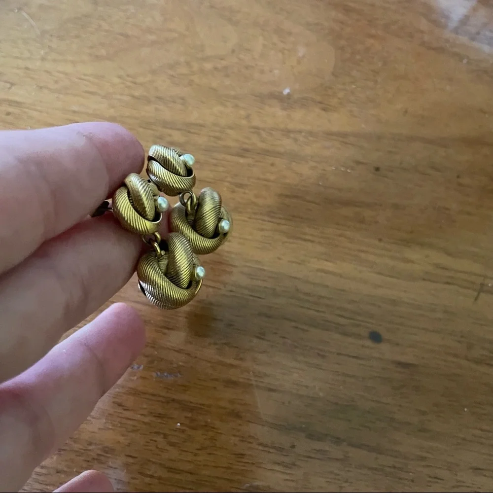 Vintage gold earrings